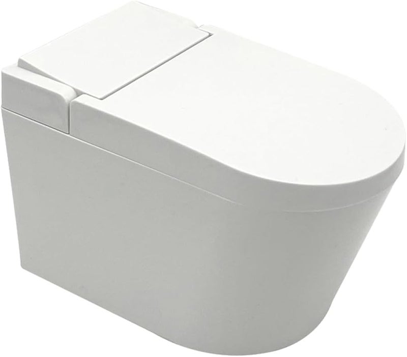 مطفأة سجائر مقاومة للرياح مثبتة على الحائط على شكل مرحاض مع غطاء، صندوق تخزين أبيض للحمام الداخلي - Image 1